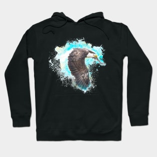 Golden Eagle Bird Animal Wildlife Forest Nature Free Watercolor Hoodie